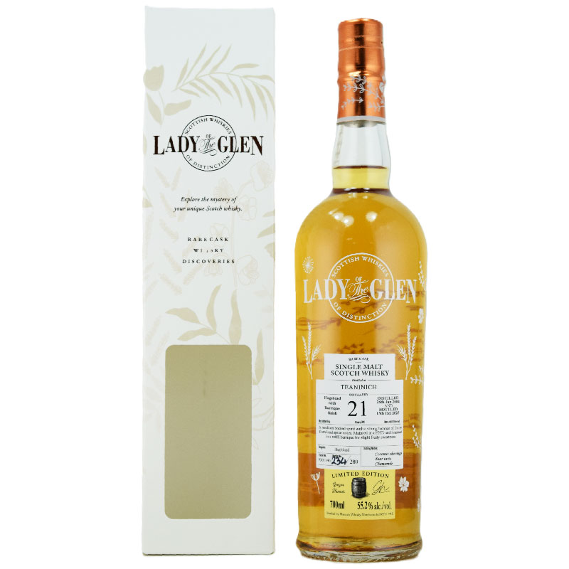 【長期熟成ならではの深み＆複雑さ、リッチ、トフィーやキャラメルの甘み、長く心地よい余韻】ティーニニック　2004　21年　レディオブザグレン　55.2％　700ml