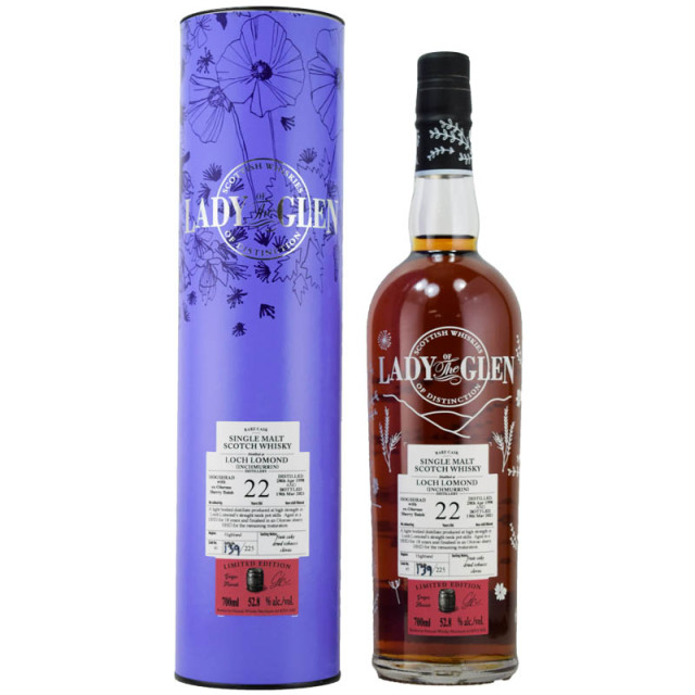 【貴重な90年代★オロロソシェリー樽★ドライフルーツケーキ、味わいが心地よい1本】ロッホローモンド　1998　22年　レディオブグレン　52.8％　700ml