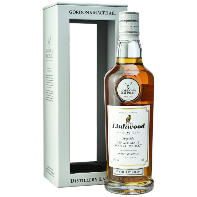 【豊潤なシェリー、ダークハニー、煮込んだフルーツ】リンクウッド　25年　蒸留所ラベル　46％　700ｍｌ