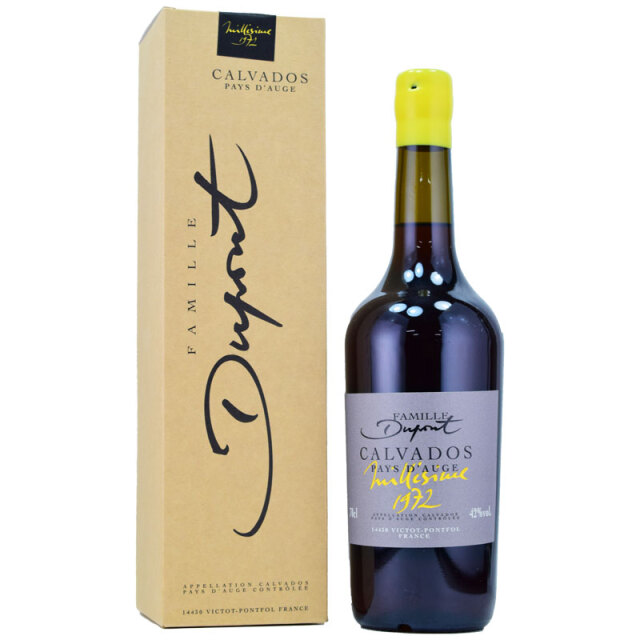 【半世紀の時を経て、大切に見守ってきた樽から、少量ずつ瓶詰めされる貴重品★しなやかで柔らかい。フルーティさ、ビターとフレッシュのバランスが美しい】デュポン　1972　約50年　42％　700ｍｌ