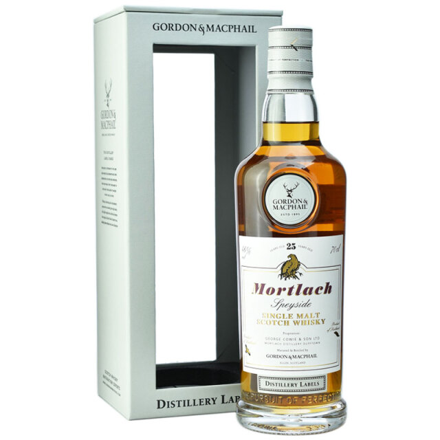 【リッチなシェリー香、照り輝く焼きリンゴ、蜜蝋ワックス】モートラック　25年　G&M蒸留所ラベル　46％　700ｍｌ