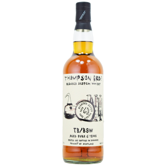 【中身は驚きの15年相当のシェリー樽マッカラン★お薦め★実は限定生産品★シェリーのテイストがよく出ていて美味しい】TB/BSW　ブレンデッドスコッチウィスキー　トンプソンブラザーズ　46％　700ml