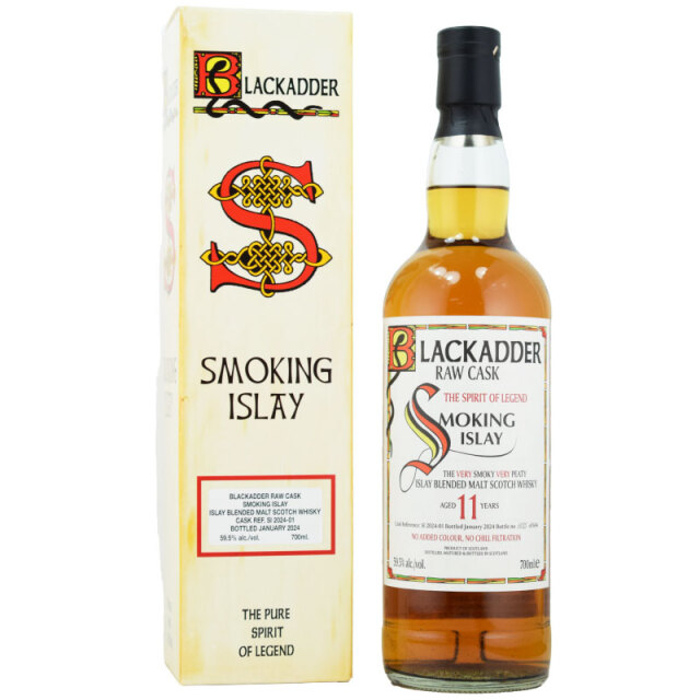 【圧倒的なスモーキーさ、燻製ベーコンやレザー、焚き火の灰、湿ったピートモス、塩味と甘みのバランス】スモーキングアイラ　11年　ロウカスク　59.5％　700ml