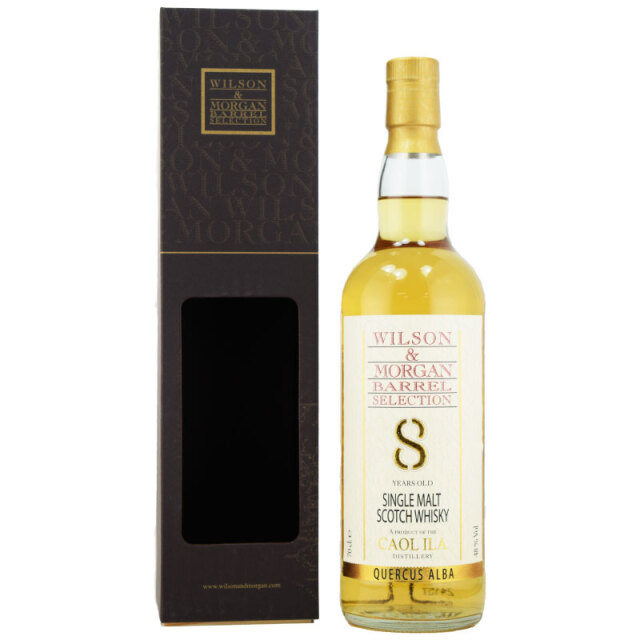 【非常にフレッシュでレモン、灰、塩味、レモンピールと青リンゴ、焚き火】カリラ　2016　8年　ウィルソン＆モーガン　48％　700ml