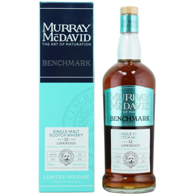 【ガトーショコラ、ココア、オレンジオイル、アーモンド、凝縮されたフルーツ】リンクウッド　2012　12年　マーレイマクダヴィッド　54.4％　700ml