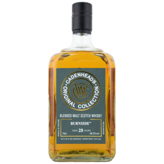 【ミルクチョコレート、カシアシナモン、グーズベリー、パパイヤ、ゴールデンシロップ】バーンサイド　1996　28年　ケイデンヘッド　46％　700ml