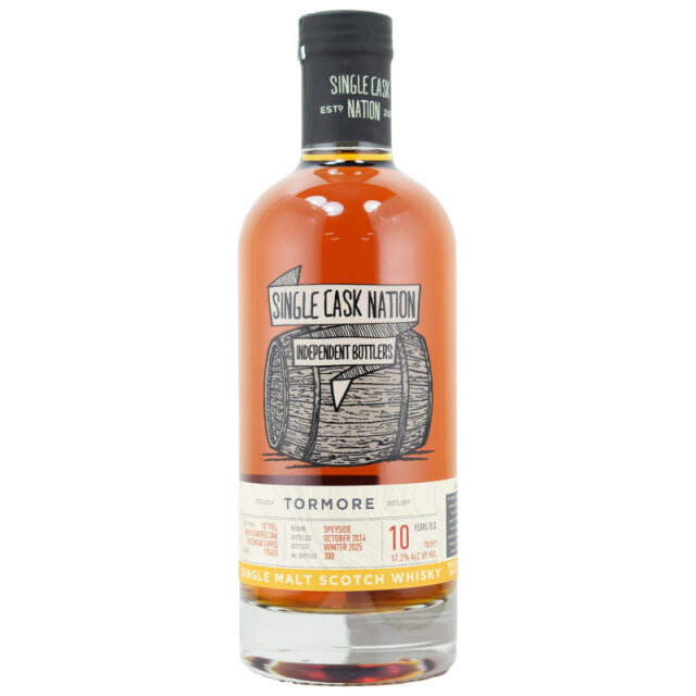 【トーストしたココナッツ、優しく口を包み込むジューシーな大麦、ハニー＆柑橘系】トーモア　2014　10年　シングルカスクネーション　57.2％　700ml