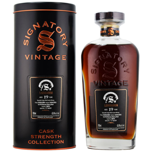 【国内24本のみ★ダークベリー、ドライプラム、デーツ、チェリーキャンディ、非常にフルーティ、濃厚なダークフルーツ】ロングモーン　2005　19年　サイミントンズチョイス　62.6％　700ml