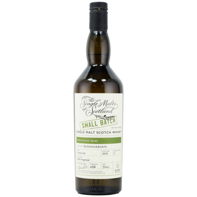 【灰を含んだ海、爽やかなライム、ピートスモーク、海を感じるミネラル、ピーテッド麦芽からつくられたブナハーブン】ブナハーブン　2018　6年　シングルモルツオブスコットランド　48％　700ml