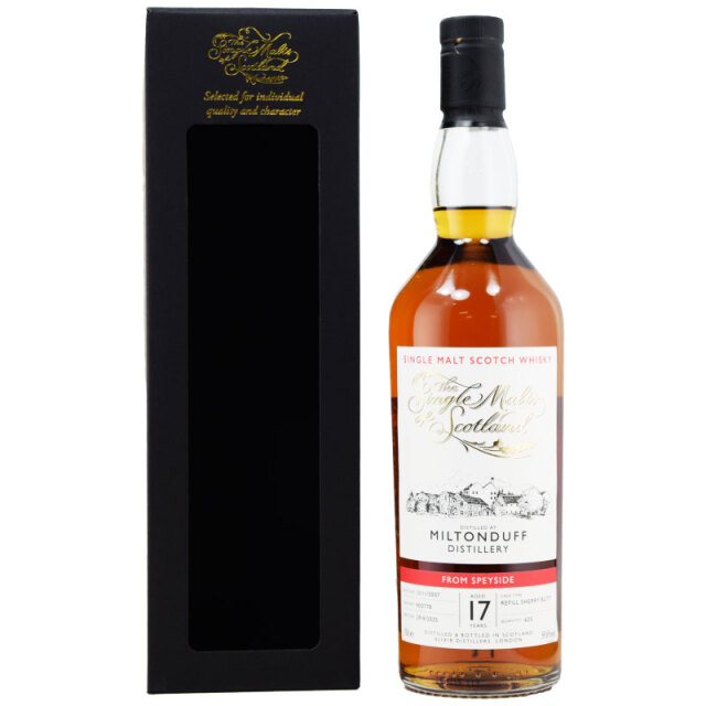 【ヘーゼルナッツ、アーモンドを添えたチョコレートクリーム、カプチーノ、ココア、優雅な味わい】ミルトンダフ　2007　17年　シングルモルツオブスコットランド　59.6％　700ml