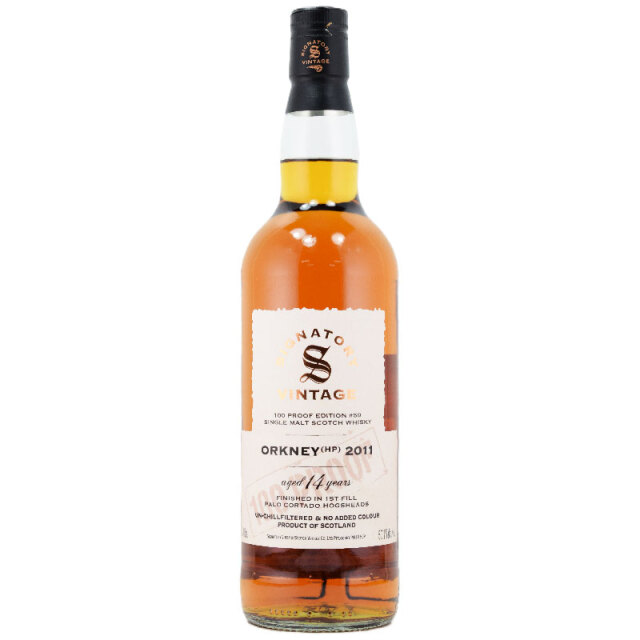 【遠くで燃える葉の煙、クリームのようなデザート、濃厚で噛み応え、練乳、アーモンド、クリーミー、シェリー】ハイランドパーク　2011　14年　100プルーフ　パロコルタド（オークニーHP表記）　57.1％　700ml