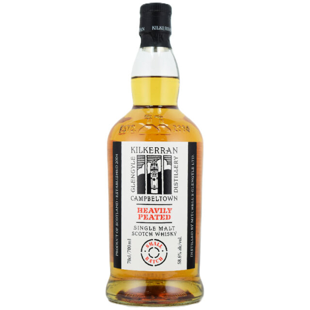 【クリーミーなバタースコッチ、バナナの天ぷら、エルダーフラワー、豊かなピートスモーク】キルケラン　ヘビリーピーテッド　バッチ13　58.6％　700ml