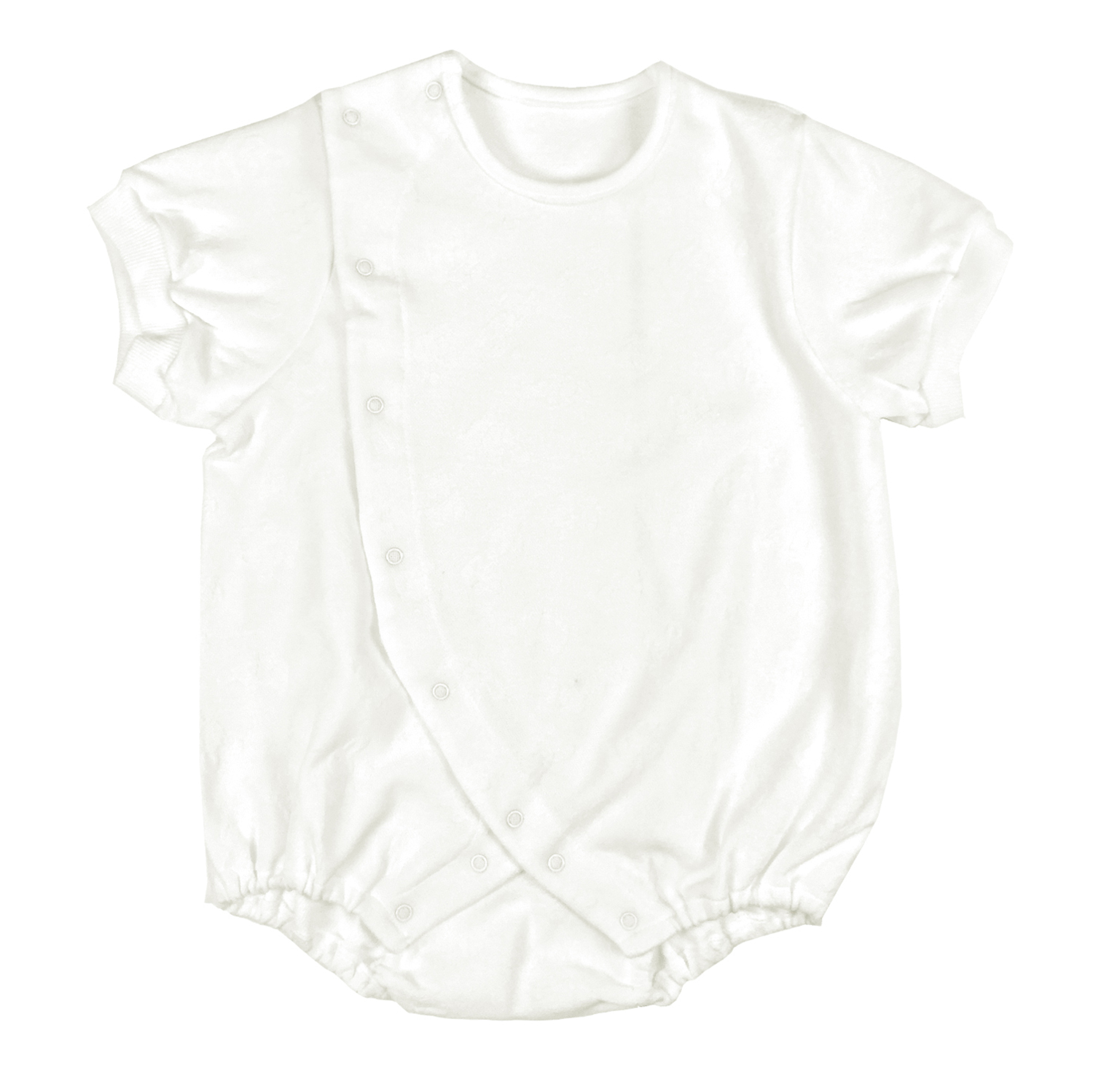 【ネコポス送料無料】ベビー用品 前開き ボディースーツ 赤ちゃん 日本製 60-80cm/2701523