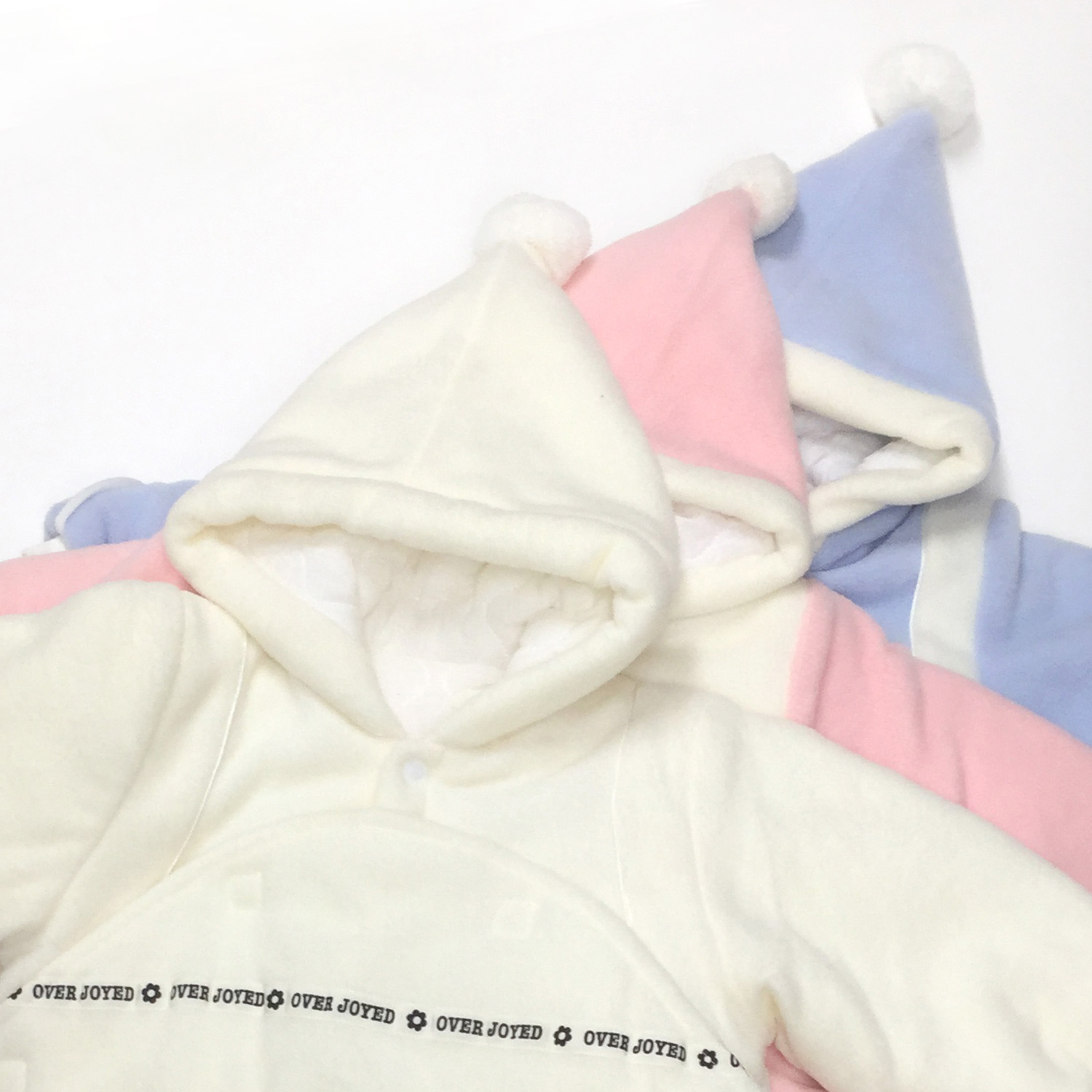 【送料無料】ベビー用品 あったかフリース素材のサロペットおくるみ 冬用  着ぐるみ/NA104