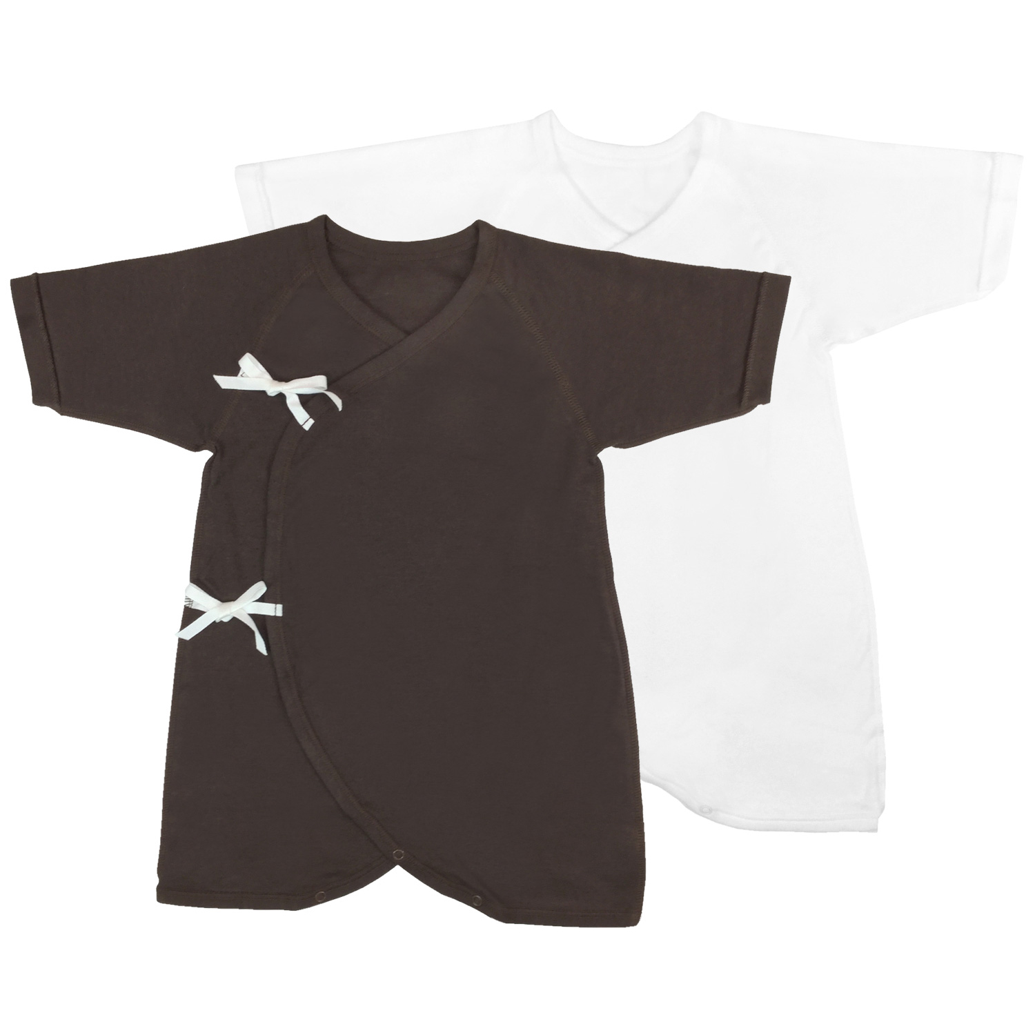 【ネコポス送料無料】ベビー用品 あたたかいぬくいとコンビ肌着2枚組 冬生まれ 新生児/NU-002