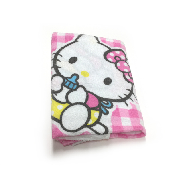 【稀少超激レア】SANRIOお花HelloKitty裏ガーゼバスタオル(正方形) 稀少・激レア】SANRIOお花HelloKitty裏ガーゼバスタオル(正方形