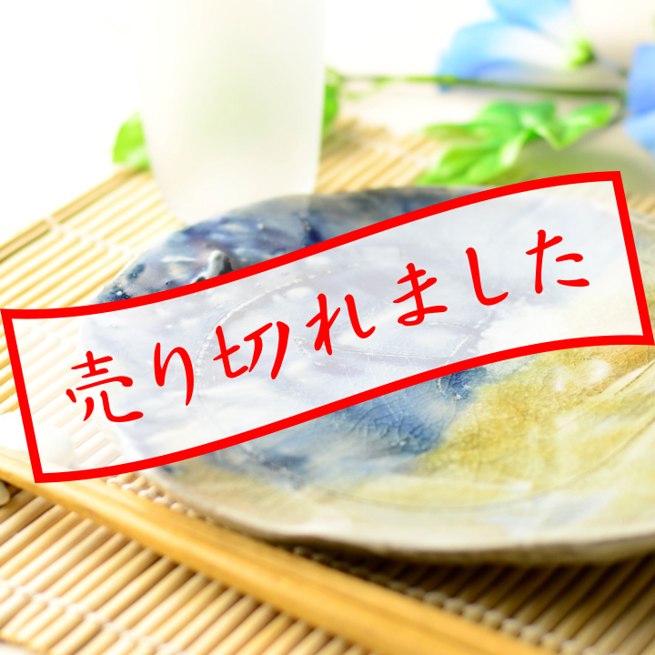丸中皿B（灰釉）_丹文窯 大西雅文 作