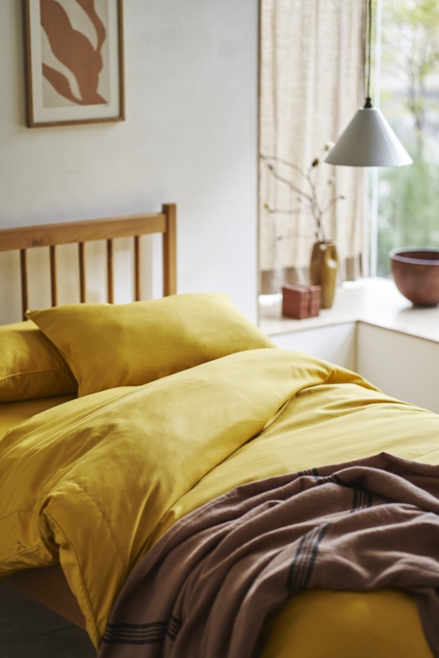 YUAMI掛け布団カバー芥子（からし）｜YUAMI：温泉でくつろぐような