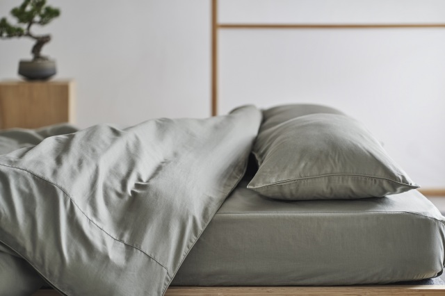 YUAMIボックスシーツ錫（すず）｜YUAMI：温泉でくつろぐような寝心地を
