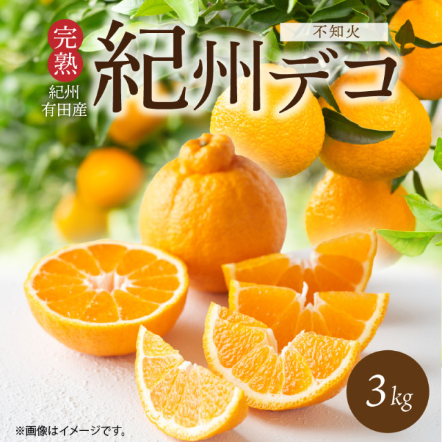 果肉プリプリ♪　完熟紀州デコ(不知火) 約３ｋｇ【送料無料※北海道・沖縄は除く】※2026年2月下旬以降順次発送予定