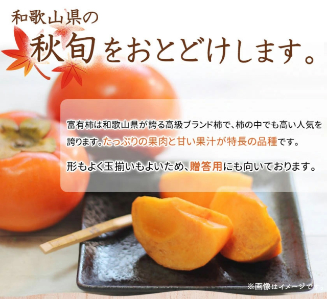 和歌山秋の味覚 富有柿 約4kg 化粧箱入 【全国送料無料】※2025年11月