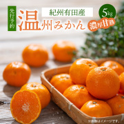 紀州和歌山有田産濃厚甘熟温州みかん５ｋｇ　【全国送料無料】※2025年11月下旬以降順次発送予定