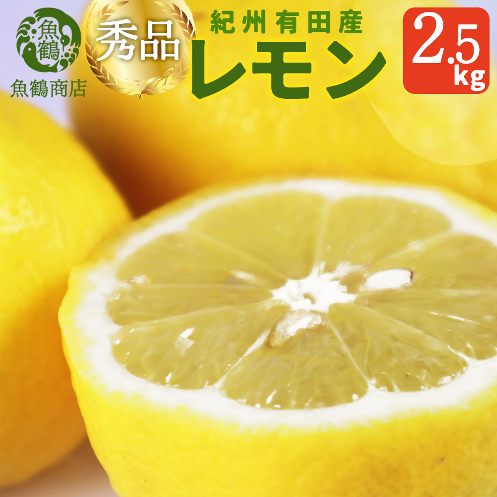 秀品　紀州有田産レモン　2.5kg【全国送料無料！】※2026年3月上旬以降順次発送予定