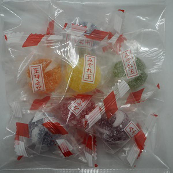 だるま缶赤　みぞれ玉3