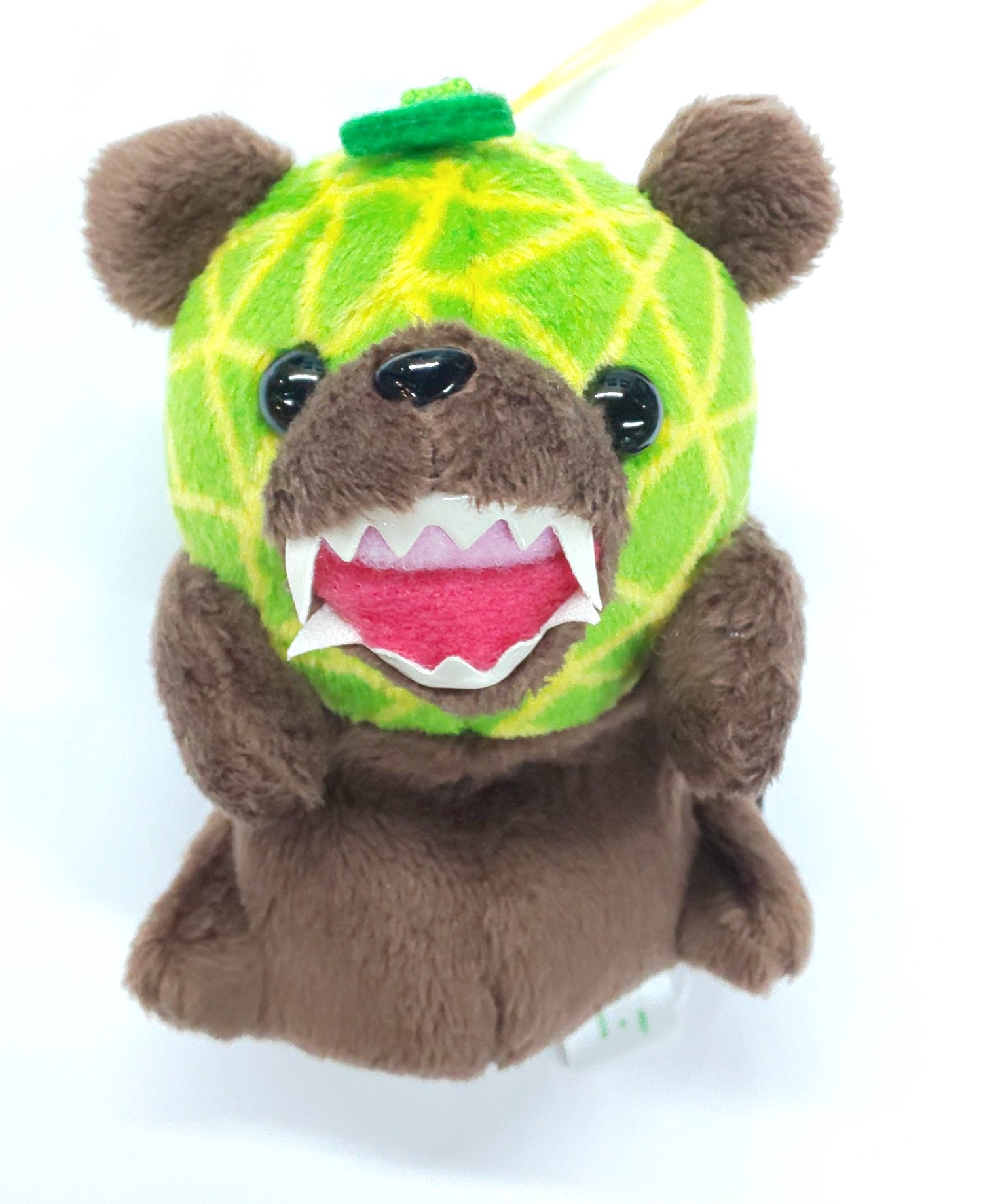 メロン熊　くたくたストラップ　(茶）