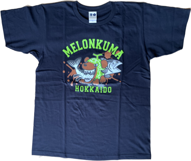 メロン熊Ｔシャツ　鮭（インディゴ）