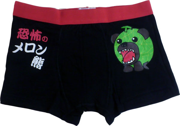 メロン熊　ボクサーパンツ　【ブラック】