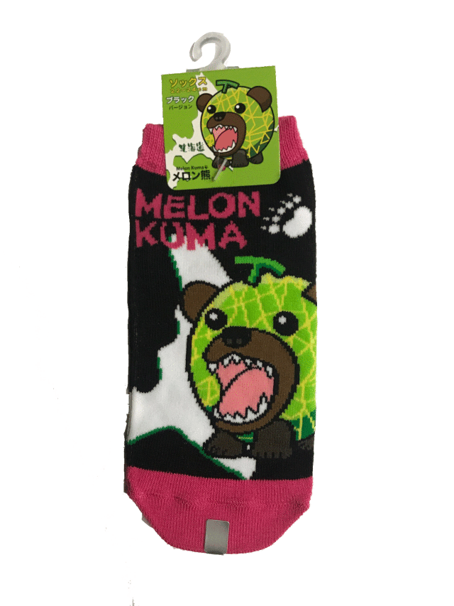 メロン熊　ソックス（ブラック）