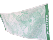 メロン熊　ジャガードフェイスタオル　『緑』