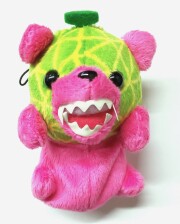 メロン熊　くたくたストラップ　(ピンク）