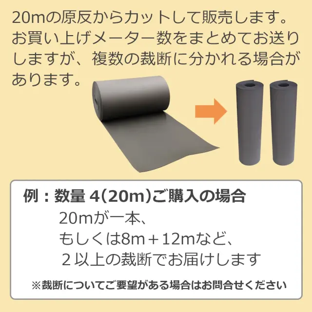 20mの原反からカットして販売 お買い上げメーター数をまとめて発送 複数の裁断に分かれる場合があります