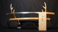 鑑定書付き 最上作 日本刀 銘：在銘【於武州友次】 脇差 52.4ｃｍ 刀身495ｇ