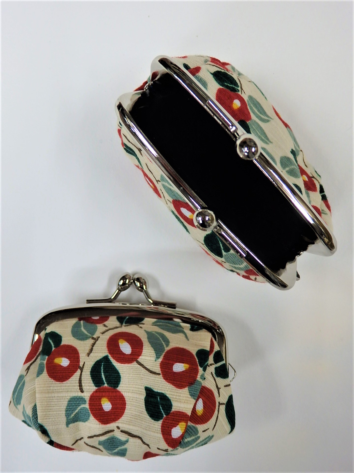 がま口(小）「小椿（ベージュ）」