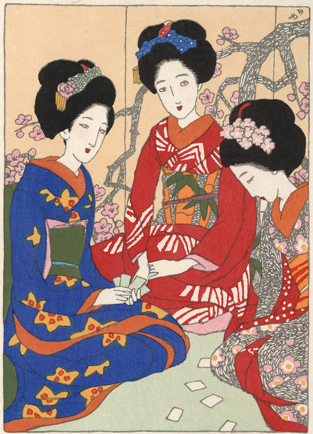 木版画「カルタ」