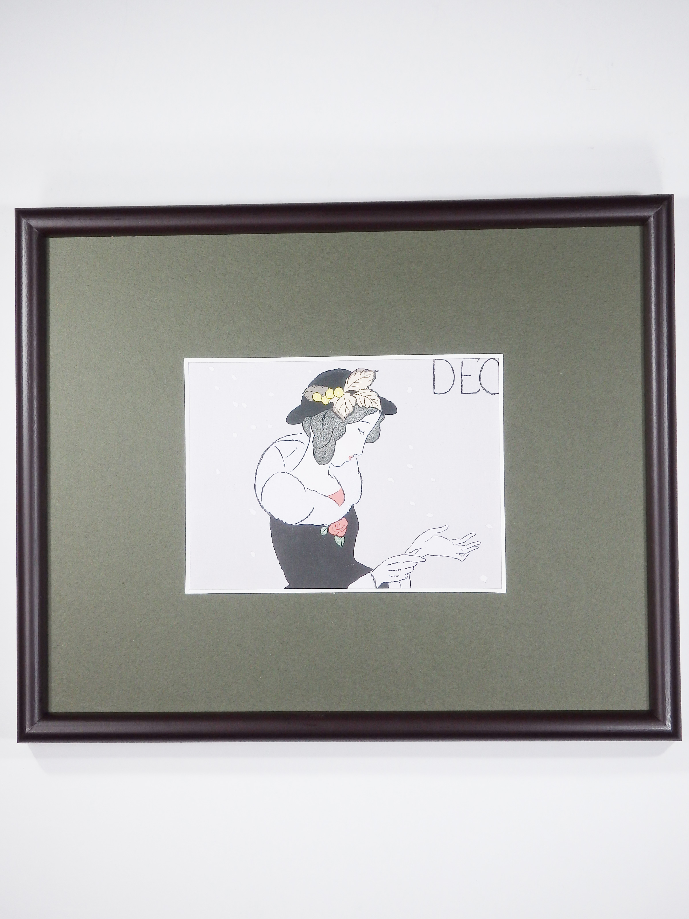 ミニ額「雪の風」