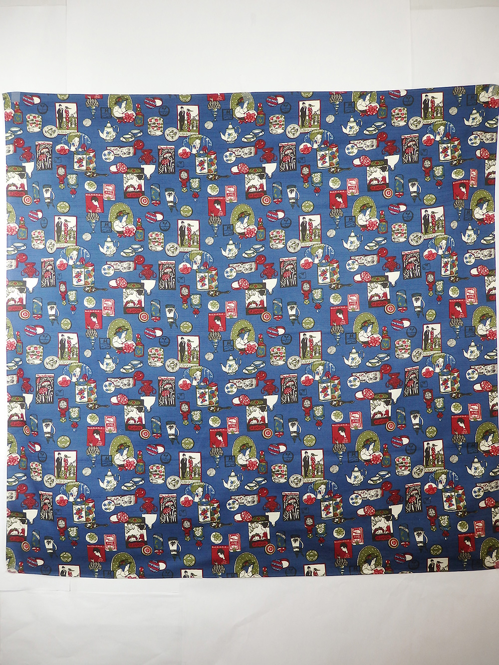 大風呂敷 レトロブルー