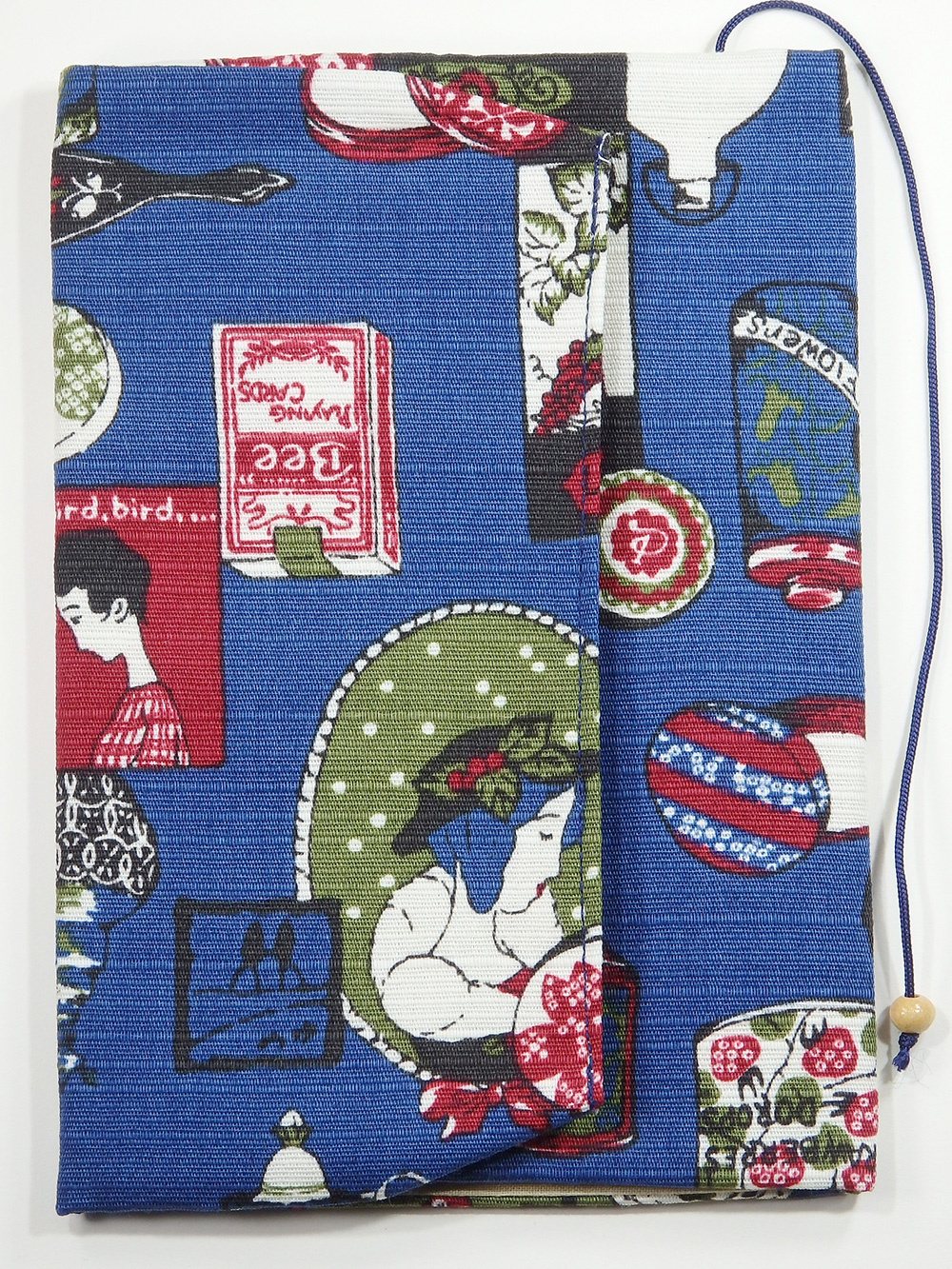 文庫カバー レトロブルー