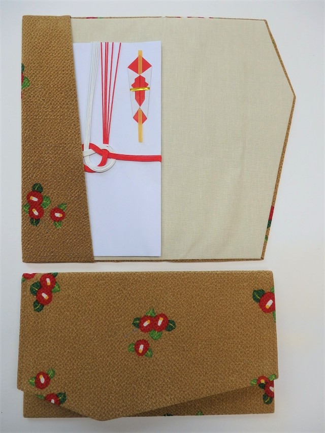 金封帛紗（金茶）