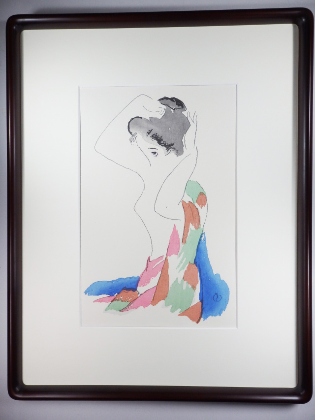 木版画「恋のほそみち」