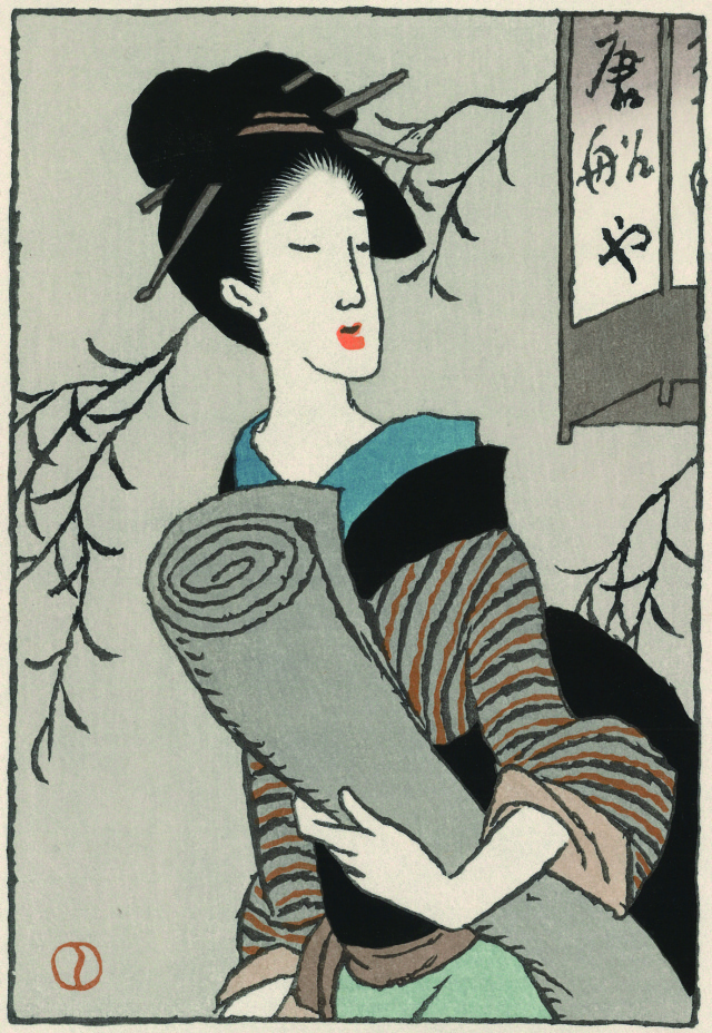 木版画「唐船や」
