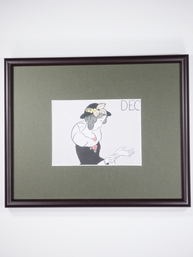 ミニ額「雪の風」