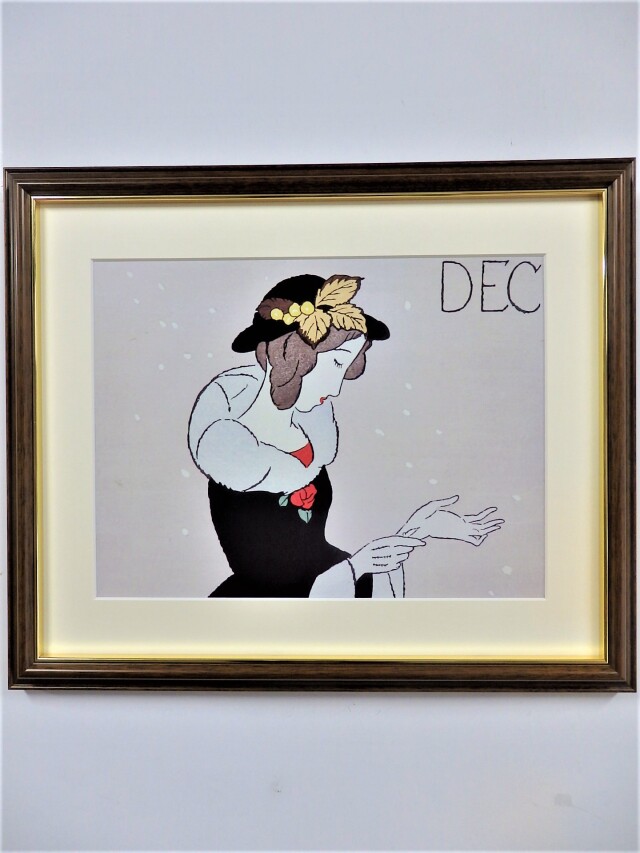 ポスター額「雪の風」