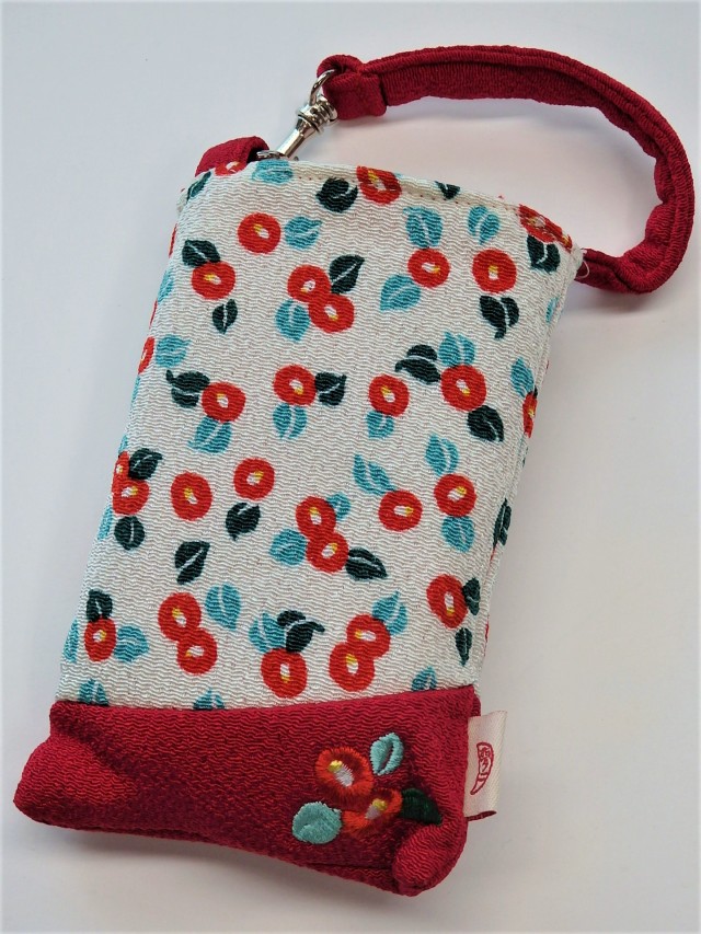 スマホポーチ(小椿）