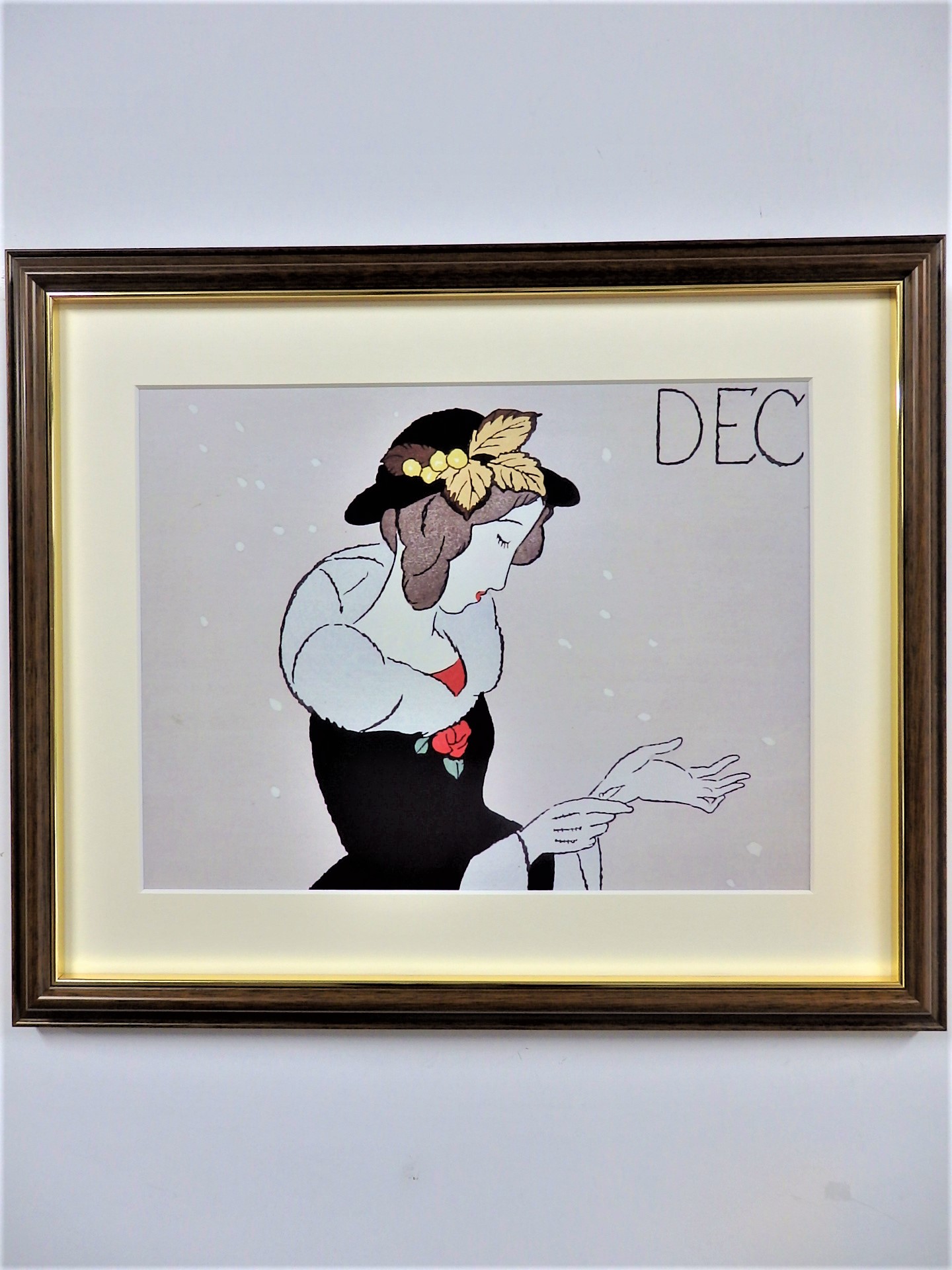 ポスター額「雪の風」