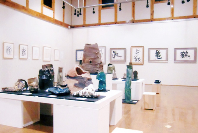喜多方市美術館　池田満寿夫展の会場風景