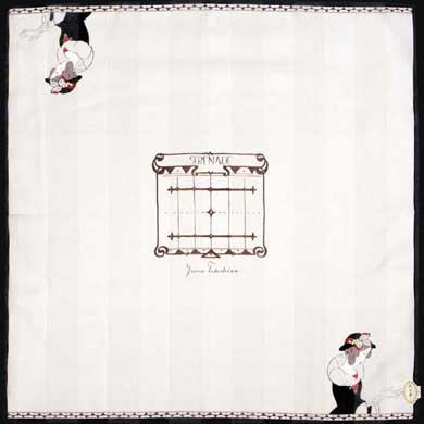 大判ハンカチ(雪の風紺)